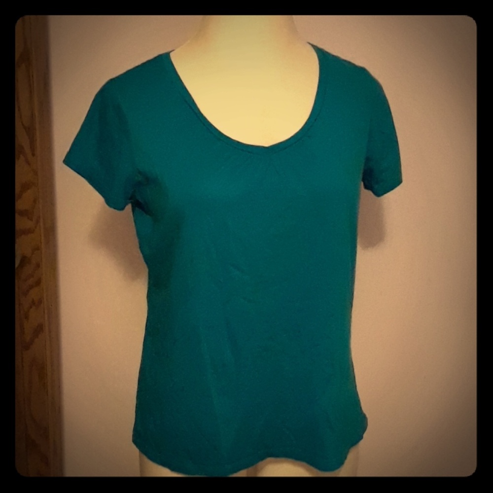 Teal shirt
